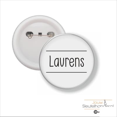 Button Met Speld 58 MM - Laurens