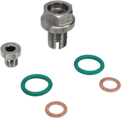 Extra grote oliedrainplug bescherming met zelftappende schroefdraad reparatieset en O-ring voor motoroliepan (M14.1-1.5x15mm)