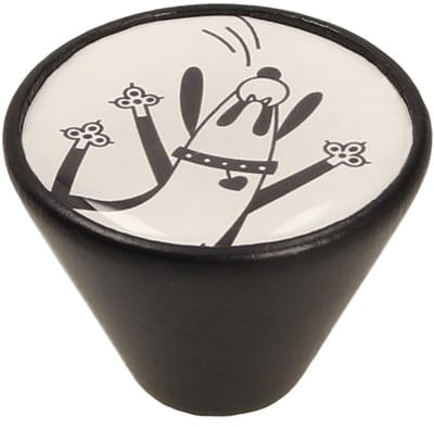 Gamet - Meubelknop - Houtdecor - Zwart Mat - Pies 2