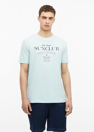 Zachte katoenen T-shirt met frontprint en geribbelde rand s.Oliver