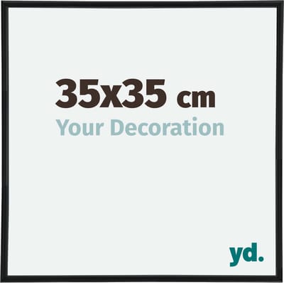 Your Decoration - Fotolijst 35x35 cm - Kunststof - Zwart Mat - Annecy
