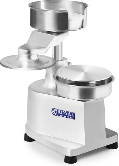 Royal Catering RCHM-130 - Handmatige Hamburgerpers - 13 cm - Roestvrij Staal - Anodiseerd Aluminium