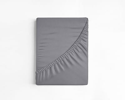 Dreamhouse Topper Hoeslaken - Katoen - Eenpersoons - 90x200 cm - Grijs