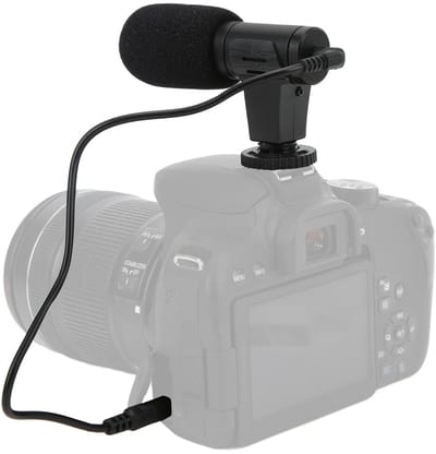 Store_8 - On-cameramicrofoon - Videomicrofoon - Ideaal voor Vloggen - Compact formaat - Ruisonderdrukkingsmicrofoon - Geschikt voor camera's en cam...