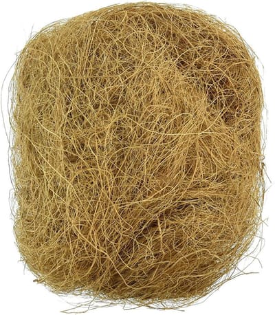 Kokosvezel Beddengoed - Natuurlijke Voering - Nestbouw Dieren - Stofvrije Vezels - 100 gram - Bruin
