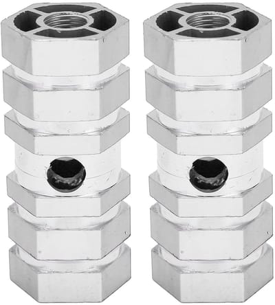 Fietssteunen - Fietsaccessoires - Mountainbiken - Antislip ontwerp - 2 stuks - Zilver