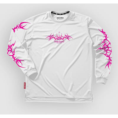Loose Riders Tribe Long Sleeve Jersey wit