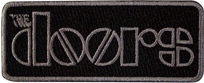 The Doors - Bordered Logo Patch - Zwart
