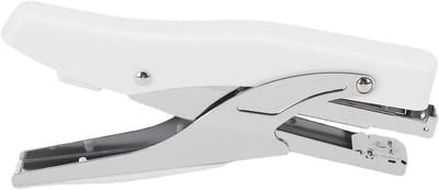 Tang Nietmachine - Nietpistool Kantoor - Documenten Binden - Volledig Metaal - 20 Vel Capaciteit - Wit