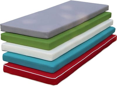 Zitkussen voor buitenbank - Terraskussen Bankkussen - Comfortabel Zitten - Antislip Onderkant - 220 x 40 x 5 cm - Groen