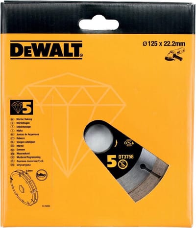 DeWalt DT3758-QZ - Diamant Schijf - 125mm - Sandwich Constructie - Bruzdowania