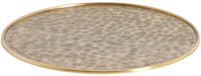 Light & Living Schaal Manarola - Brons - Ø51x1cm - Metaal - Modern,Luxe - Woonkamer