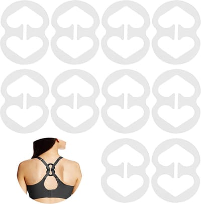 BH Bandjes Verbergende Clips - 10 Stuks - Transparant - Verberger - Accessoire - Clip - Samenhouder - Ophouders
