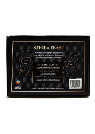 Adult Games - Strip or Tease - Sexy Dice Card Game