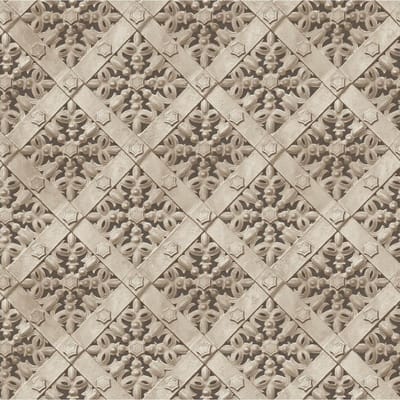 Horizons dessin beige (modern vliesbehang, beige)