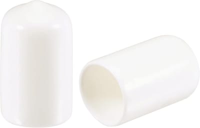 50x Ronde Rubberen Doppen 12mm Wit - Beschermkappen voor Schroeven, Poten en Buisjes