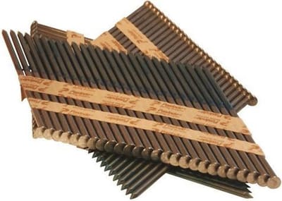 Paslode 34° Papier Gebonden Stripnagels IM90 | Blank | Ring | 3.1x80mm | +2x Gas VE=2500 - 142033