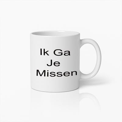 Emotionele "Ik Ga Je Missen" Mok – Perfect Cadeau Voor Geliefden, Ontroerende Koffiemok