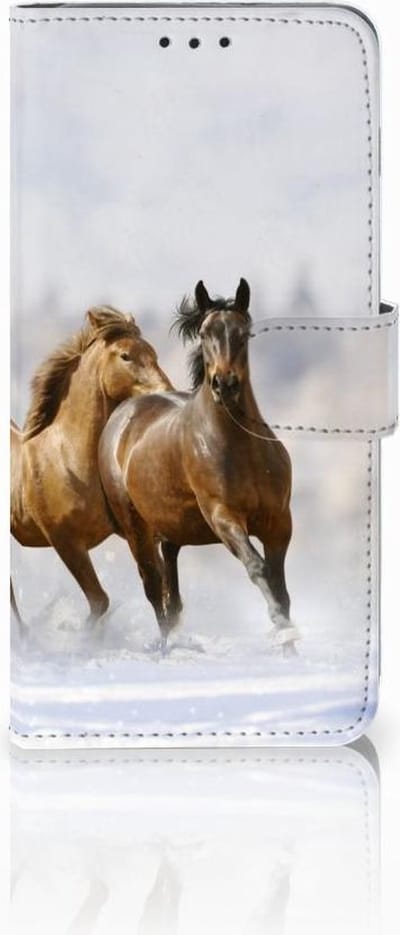 Samsung Galaxy S10 Plus Telefoonhoesje met Pasjes Paarden