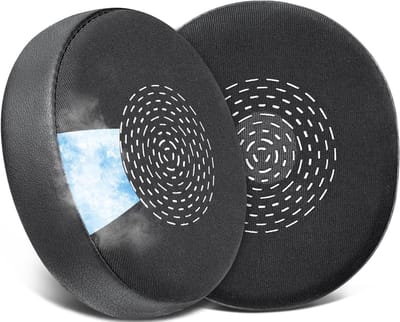 Vervangende Cooling Gel Oorkussens voor Draadloze Headset, Geschikt voor Evolve2 75, Geluiddempende Oorkussens van IJszijde, Zwart, Comfort en Duurzaamheid