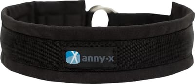 AnnyX Brede Halve Slip - Halfcheck - Halsband - FUN - Zwart - Gevoerd - maat M (5) - 5cm breed - Halsomvang vanaf 42cm tot 48 cm
