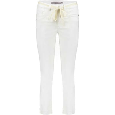 Geisha witte dames jeans   Regular waist   Skinny Fit   5-Pocket zakken   Knoop- en ritssluiting   Regular waist Wit S