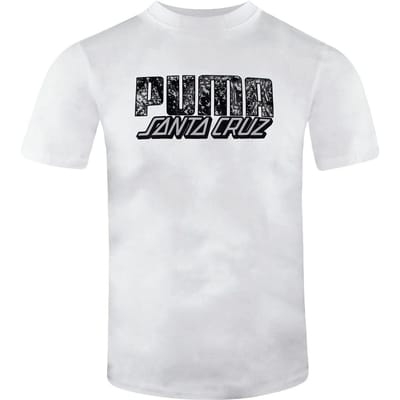 Puma x Santa Cruz Korte Mouw Crew Neck Wit Heren T-shirt 532243 02