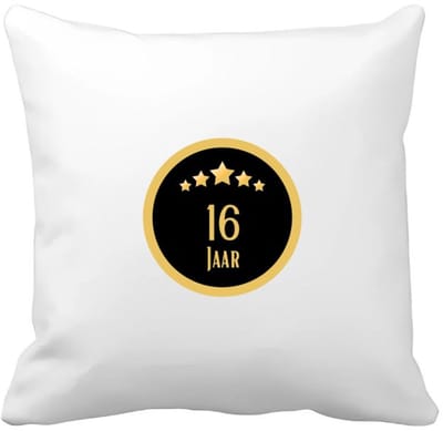 Akyol - 16 jaar Kussen hoes - Hoera 16 jaar - iemand die 16 jaar is geworden of 16 jaar lang een relatie hebben of getrouwd zijn - verjaardagscadeau - verjaardag - cadeau - kado - geschenk - gift - relatie - trouwdag - jubileum - 40 bij 40 cm