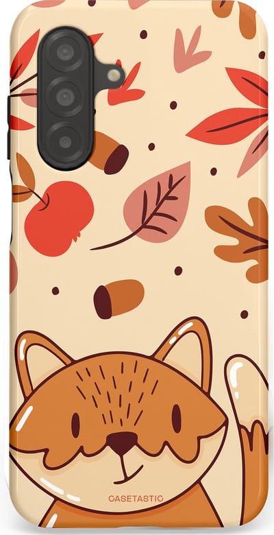 Casetastic hoesje geschikt voor Samsung Galaxy A26 - Dubbellaagse bescherming - Boskat op avontuur - Fashion Case - Zand Terracotta Rood