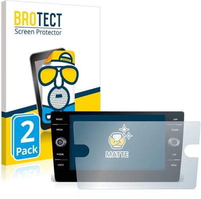 BROTECT - Screenprotector voor Volkswagen Passat 2017 Discover Media 8" 2017-2019 - Folie Beschermfolie matte 2 Stuks