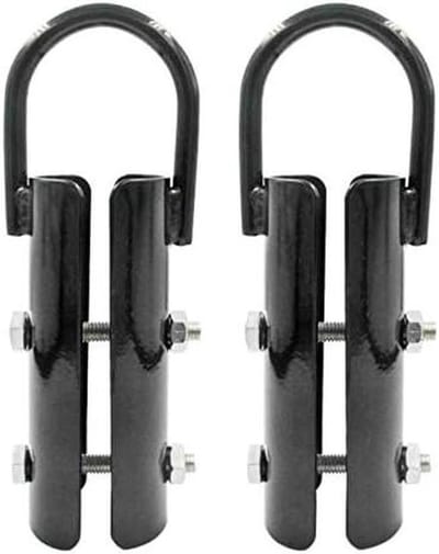 Klimtouwklem - Touwklem set - Krachttraining thuis - Zware ijzeren constructie - 15 inch touw - Zwart