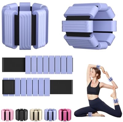 Verzwaarde Armbanden voor Wandelen, Yoga en Training - 2 Pond Verstelbare Enkel- en Polsgewichten - Set van 2