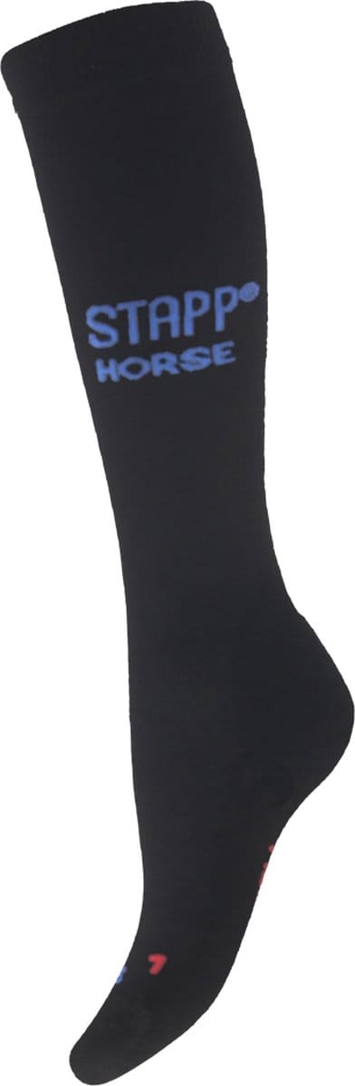 STAPP [horse] - Paardrijsokken 33800 DEOCELL Unisex - 1-Pack - Maat 35/38 - Zwart/Kobalt