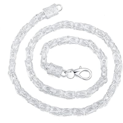 925 argent Sterling 20 pouces 5mm robinet chaîne collier pour femmes homme mode mariage fiançailles fête breloque bijoux 50cm