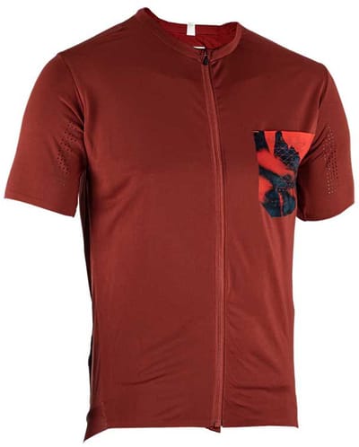 Leatt Trail 3.0 Korte Mouw Enduro Trui Rood XS Man