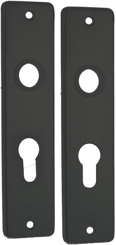 Kortschild pc55 â€“ aluminium â€“ zwart