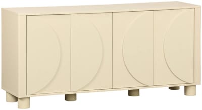 sweeek - Dressoir met houteffect 4 deuren 155cm - pondi