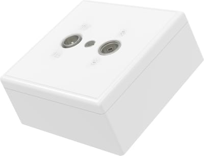Hama Antenne-eindcontactdoos, 75 Ohm, opbouw