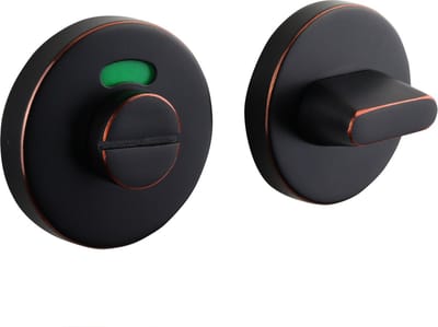 Lavuzo WC-sluiting Rozet Rond Zwart/Brons | Per set