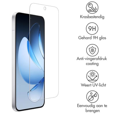 Accezz Screen Protector - Geschikt voor Oppo Reno 13 - Gehard Glas Screenprotector
