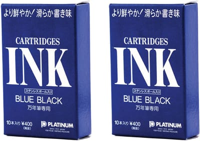 Platinum - Vulpeninkt - 2 doosjes patronen - Blauw - 2x 10