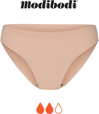 Modibodi Menstruatie Ondergoed Normaal Absorberend Naadloze Bikinislip Cashew 36