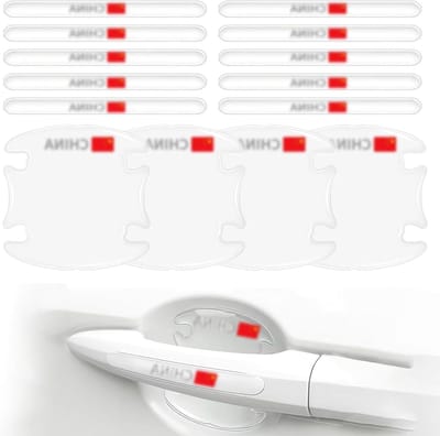 Autodeurbescherming set - Krasbescherming auto - Voertuig beschermen - Universeel en duurzaam - 14 stuks - Transparant