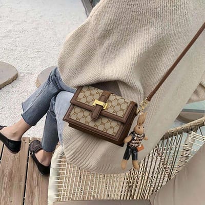 Crossbodytas Nieuwe Herfst en Winter Kleine Vierkante Tas High-end Presbyopie Tas Schoudertas voor Dagelijks Gebruik gray