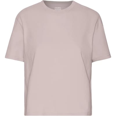 Dames-T-shirt Colorful Standard Organic Boxy faded pink
