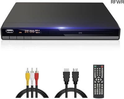 Dvd Speler - Regiovrij Afspelen - Films Kijken - 1080p Upscaling - Compact Formaat - Zwart