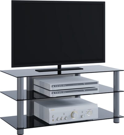 TV meubel dressoir TV meubelrek TV plank aluminium glazen tafel Netasa