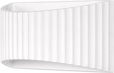 OSRAM Decor Plaster Band Platte decoratieve wandlamp van gips, 290 mm, met E27 fitting, IP20, wit