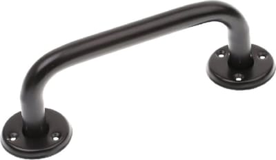 Zwarte Wandbeugel - Extra Grip - 20 cm - Handgreep / Wandgreep Voor Badkamer / Douche / Toilet - Toiletbeugel - Badgreep - Douchegreep - Non-Slip Grab Bar - Keuken - Trap - Handgreep Keukenkastjes - Veiligheidsgreep - Inclusief Schroeven