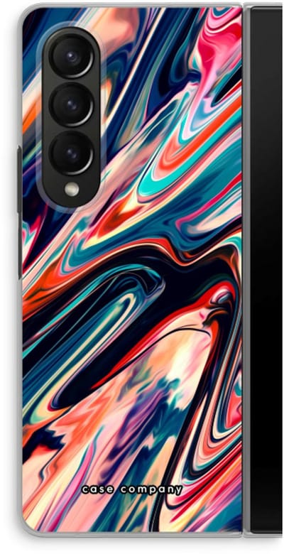 Case Company® - Hoesje geschikt voor Samsung Galaxy Z Fold4 hoesje - Quantum Being - Soft Cover Telefoonhoesje - Bescherming aan alle Kanten en Schermrand